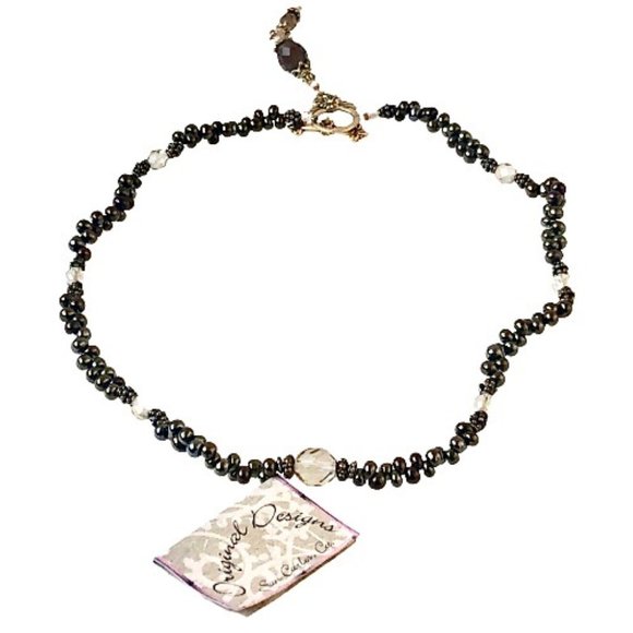 Necklace Bronze Beads by Original Designs REVERSIBLE with Pendant New - Picture 7 of 15